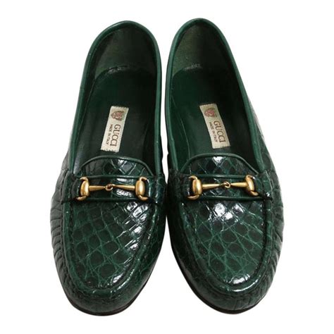 gucci crocodile moccasins|gucci slippers 36.5.